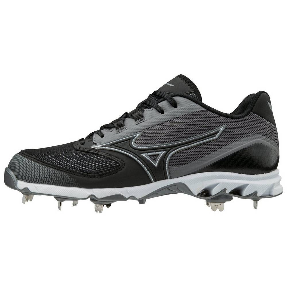 Mizuno 9-Spike Dominant 2 Kısa Metal - Erkek Beyzbol Ayakkabısı - Gri/Siyah Türkiye (RGJNCU-091)